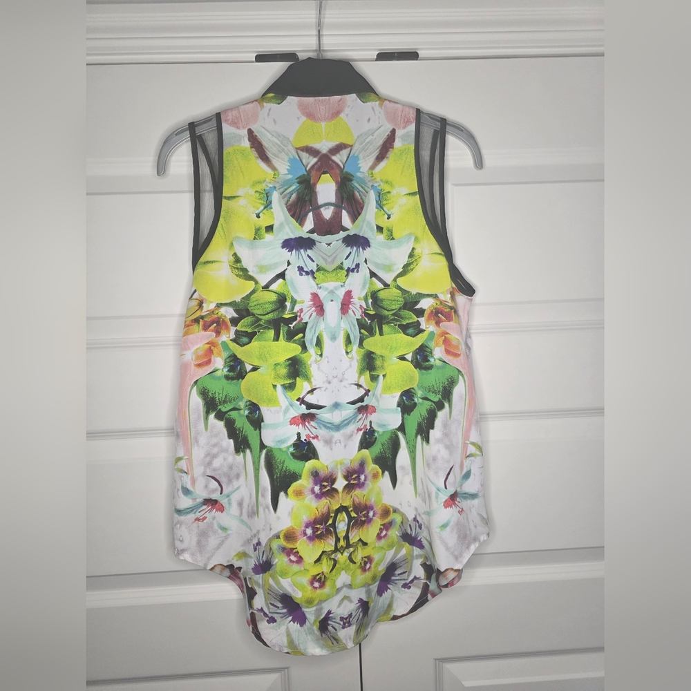 Prabal Gurung for Target Small/Petite Button Up Collared Tank Top - Picture 2 of 8